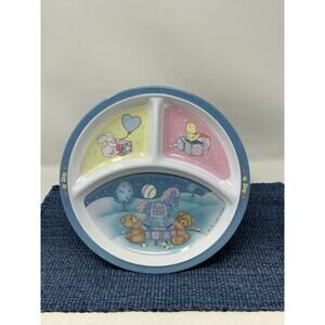 Divided Baby Dish Plate Frasier Collection Zak Designs 1992 Dinnerware Melamine